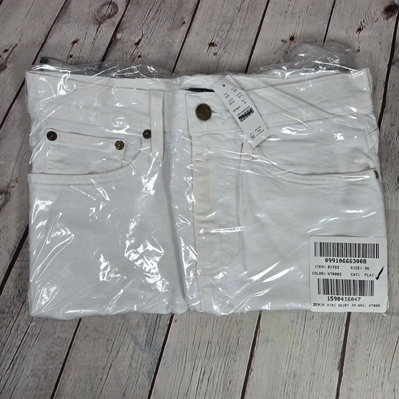 J. Crew‎ Denim mini skirt in white 26 NWT - Picture 11 of 11